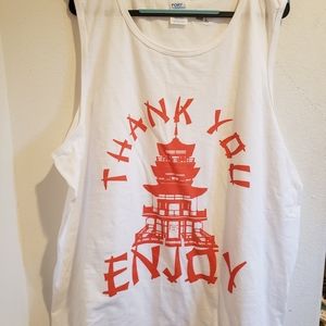 "Thank you Enjoy" tank top 2XL